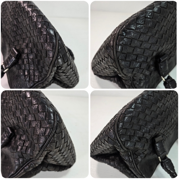 Bottega Veneta Woven Embossed Leather Dark Brown Tote Bag - Picture 9 of 15